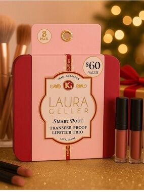 Laura Geller Smart Pout Transfer Proof Lipstick Trio - Pink Huea